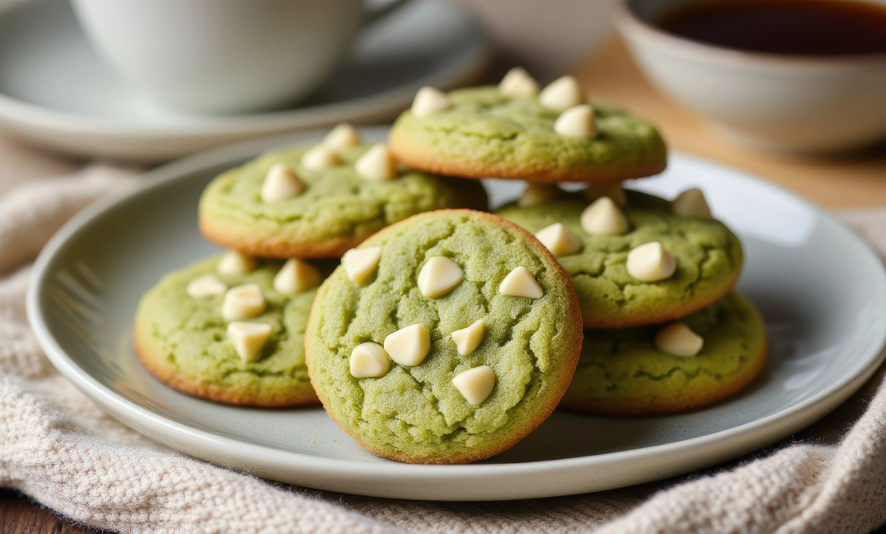 How to prep the most aesthetic matcha green tea cookies